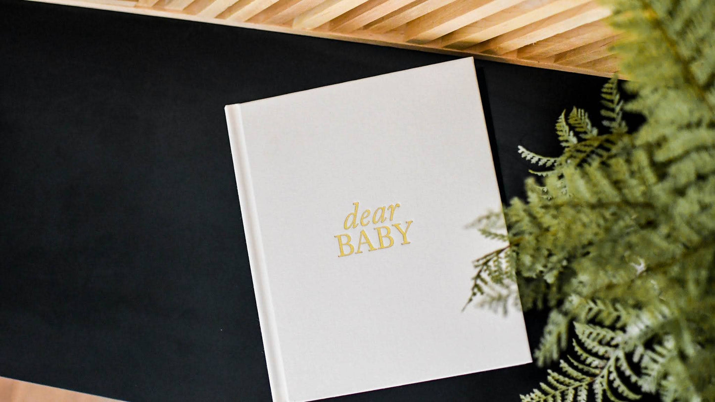 Dear Baby Prayer Journal & Memory Book for Moms: Ivory