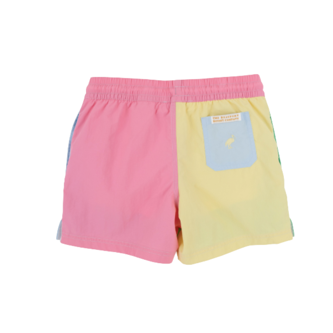 Colorblock Swim-Green/Blue/Yellow/Pink