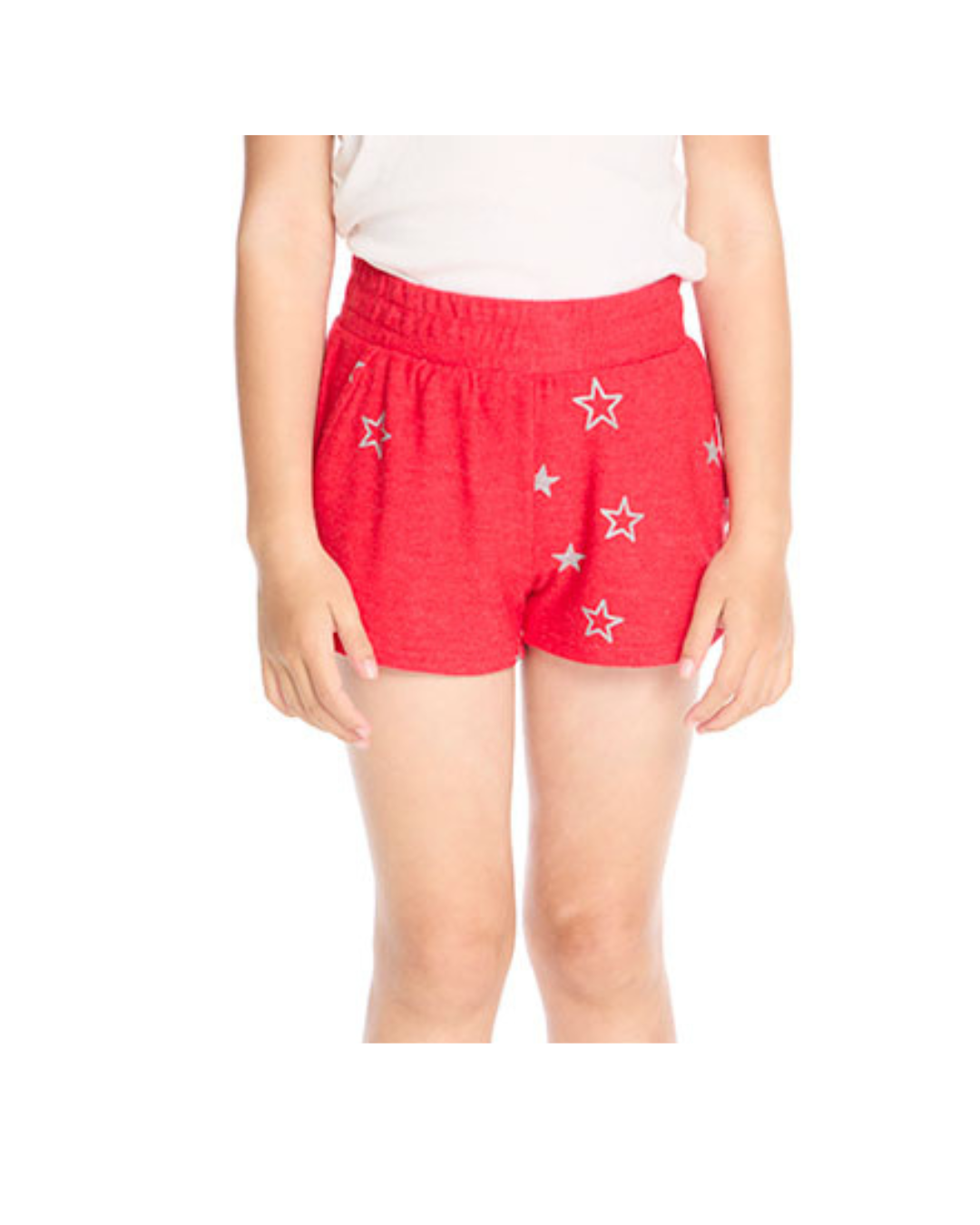 Jade Shorts - Crimson Glitter Stars