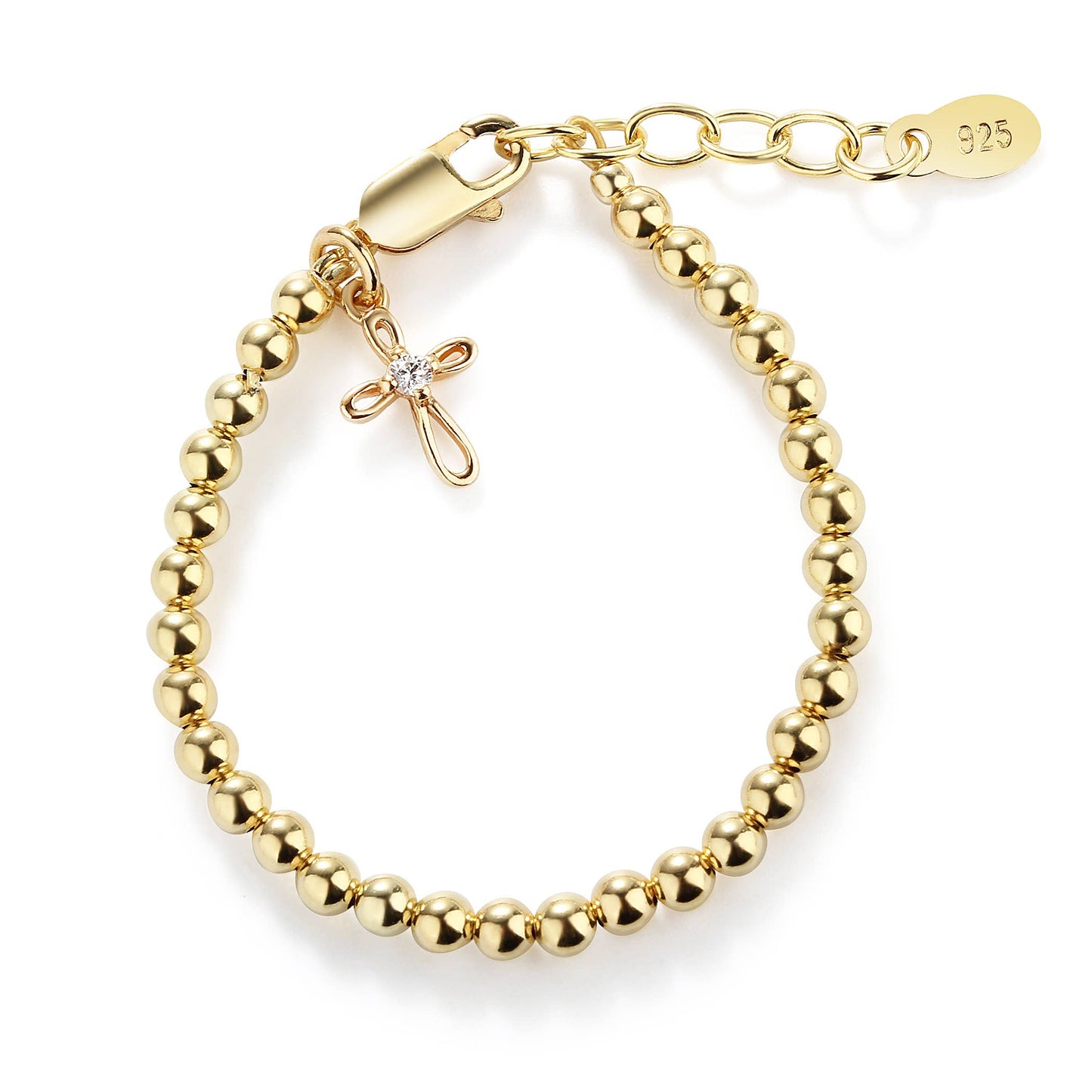 Lenox 14K Gold-Plated Cross Bracelet