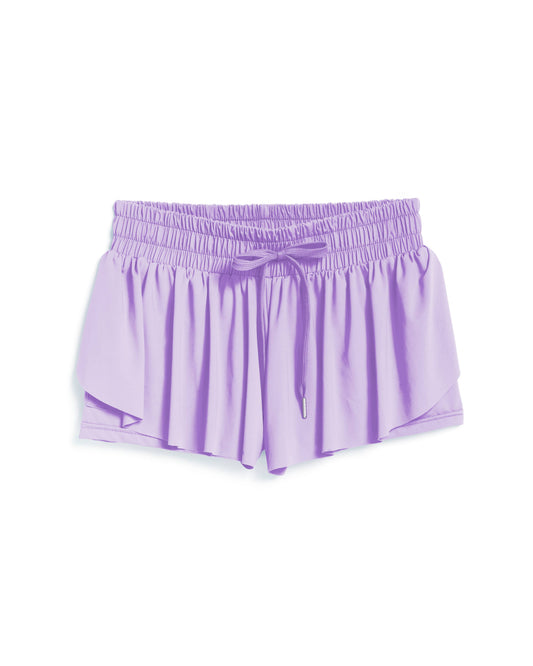 Flowy Workout Shorts- Lilac