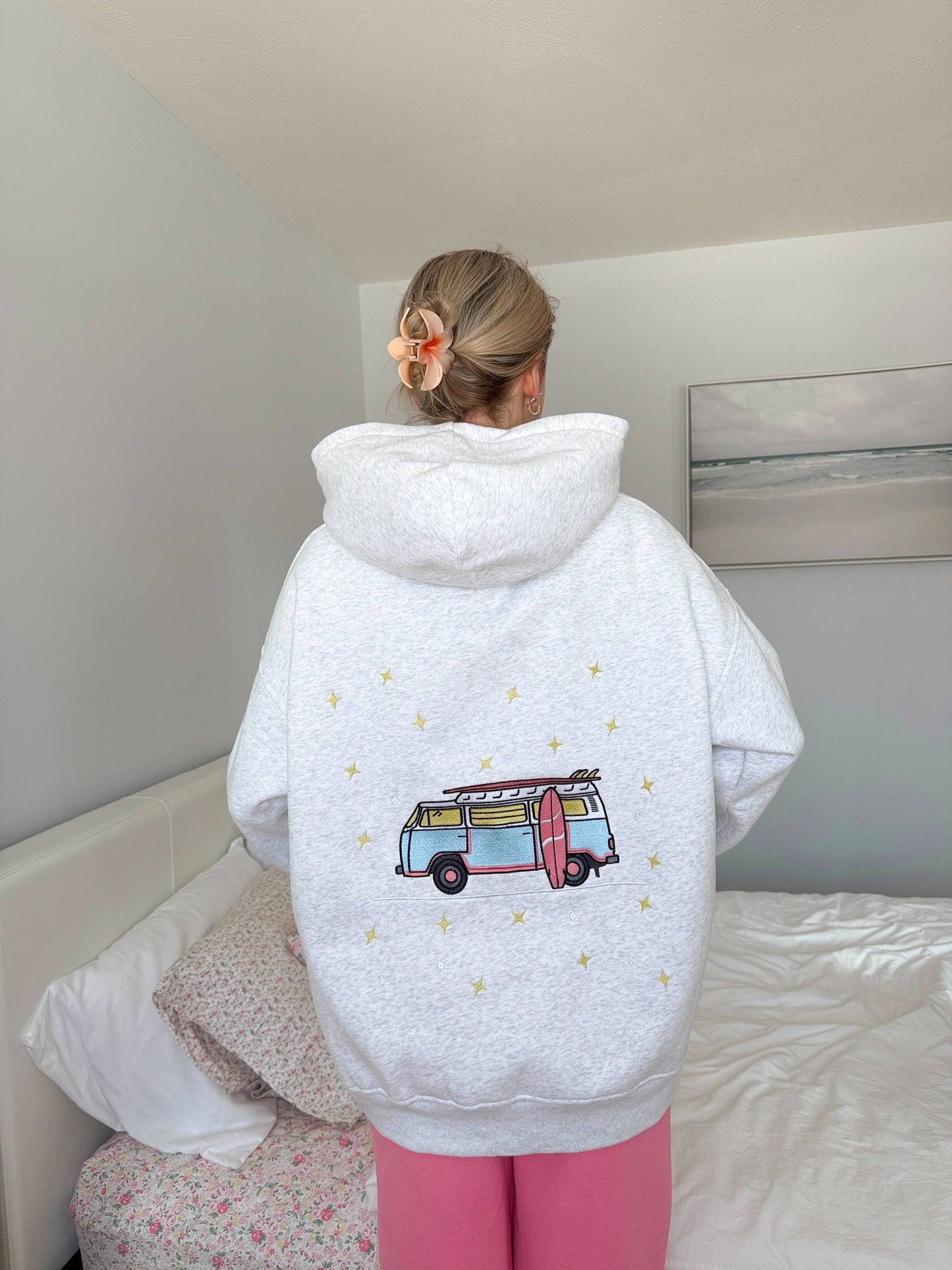 Van Embroidered Hoodie