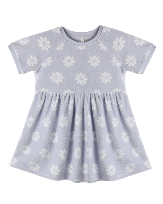 Raglan Dress- Periwinkle Daisy