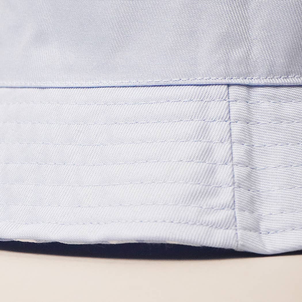Blue Gingham Reversible Bucket Hat