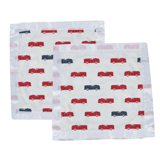 Blankie- Blue and Red Fire Trucks