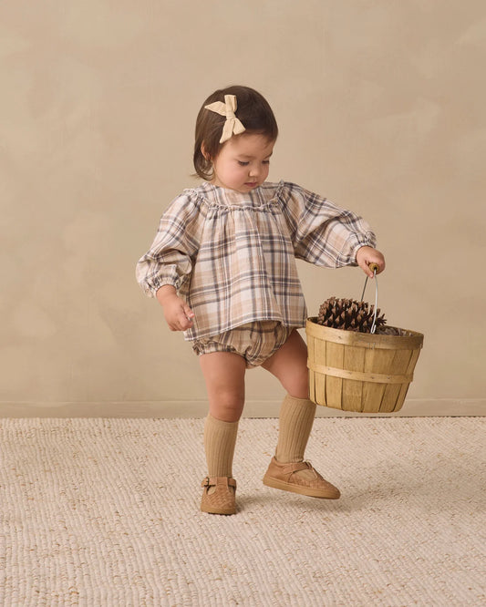 QM Mia Top & Bloomer- Fall Plaid