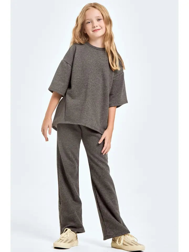 French Terry Set- Charcoal