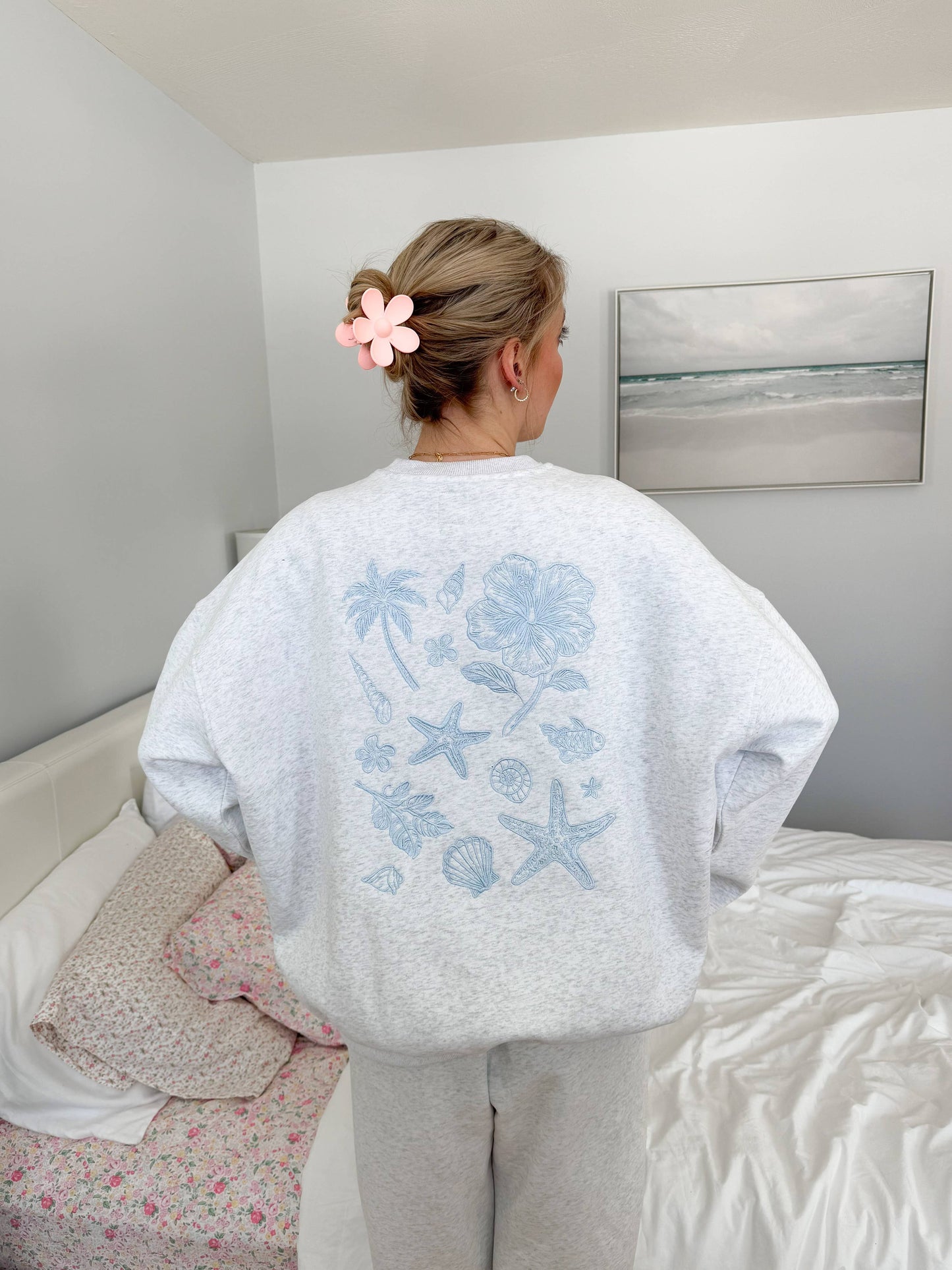 Tropical Embroider Sweatshirt