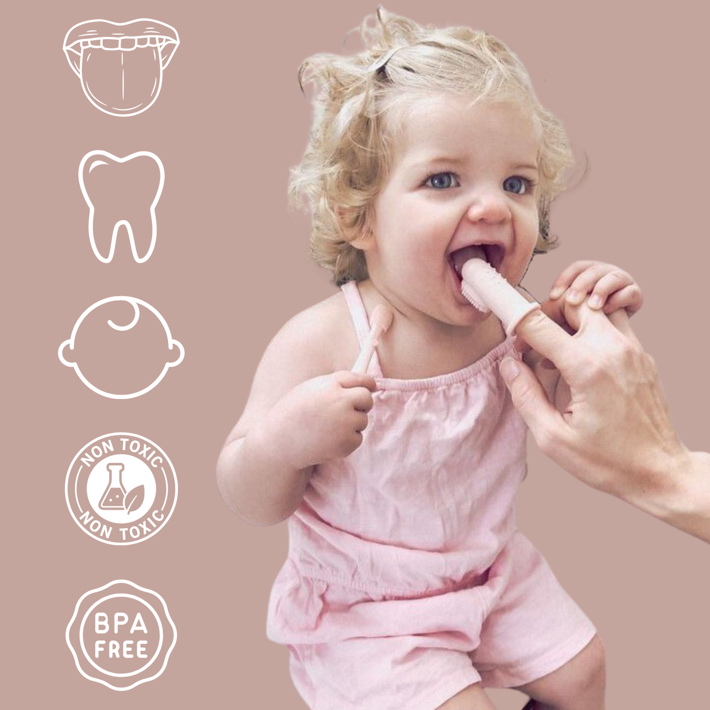Finger Toothbrush & Tongue Cleaner