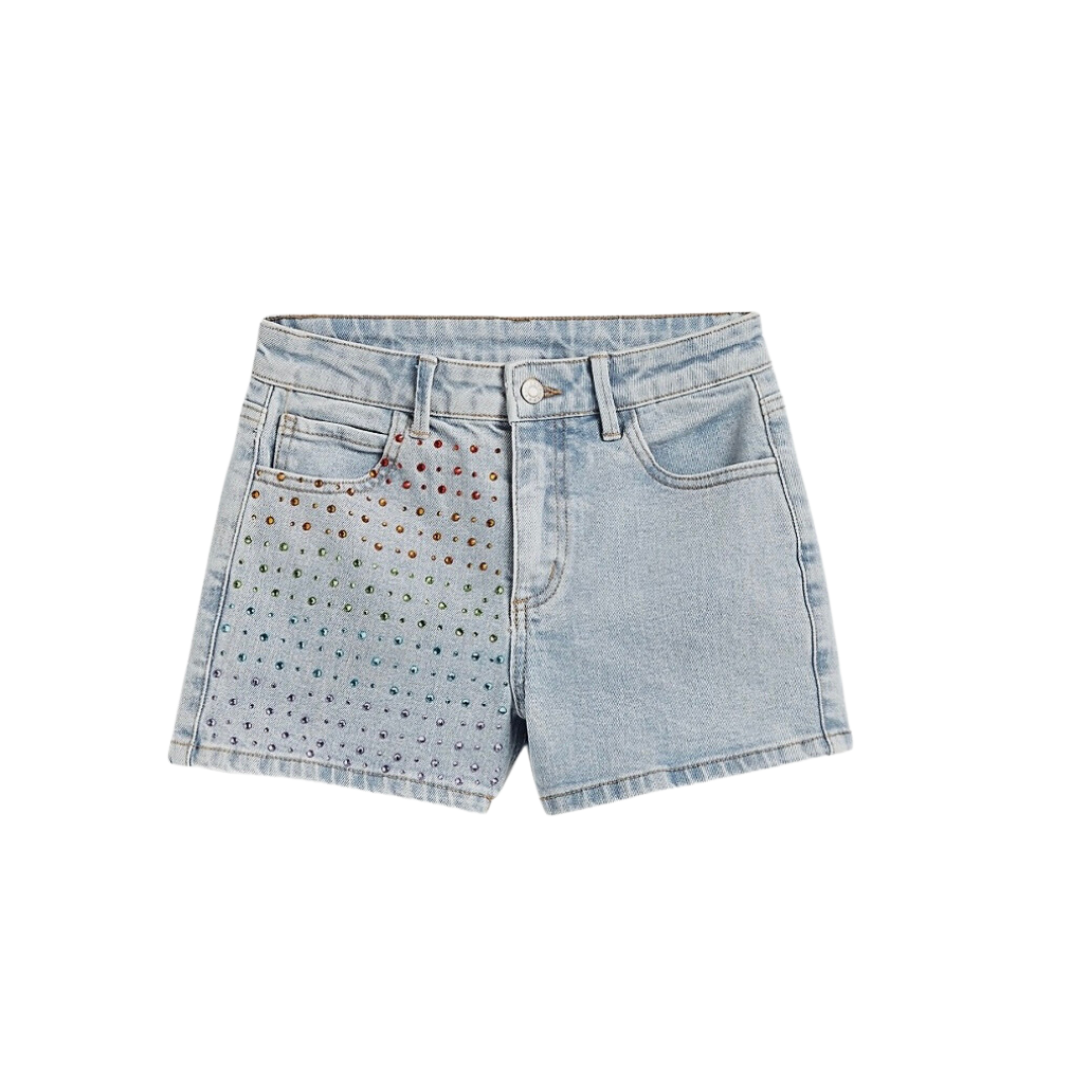 Rainbow Crystal Jean Short