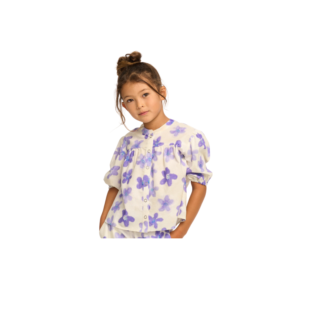 Lavender 3/4 Sleeve Girls Top