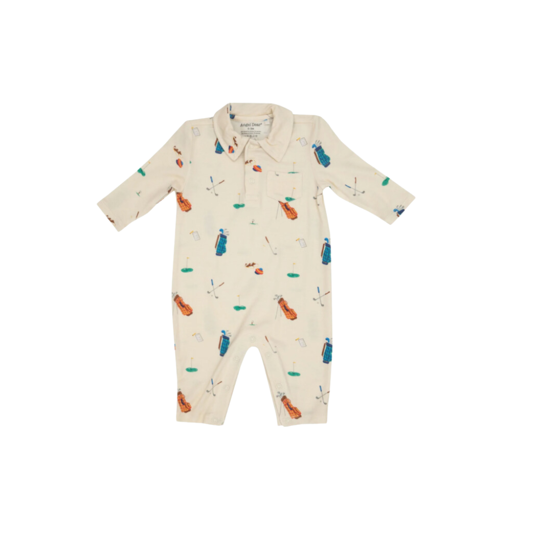 AD Polo Romper - Golf