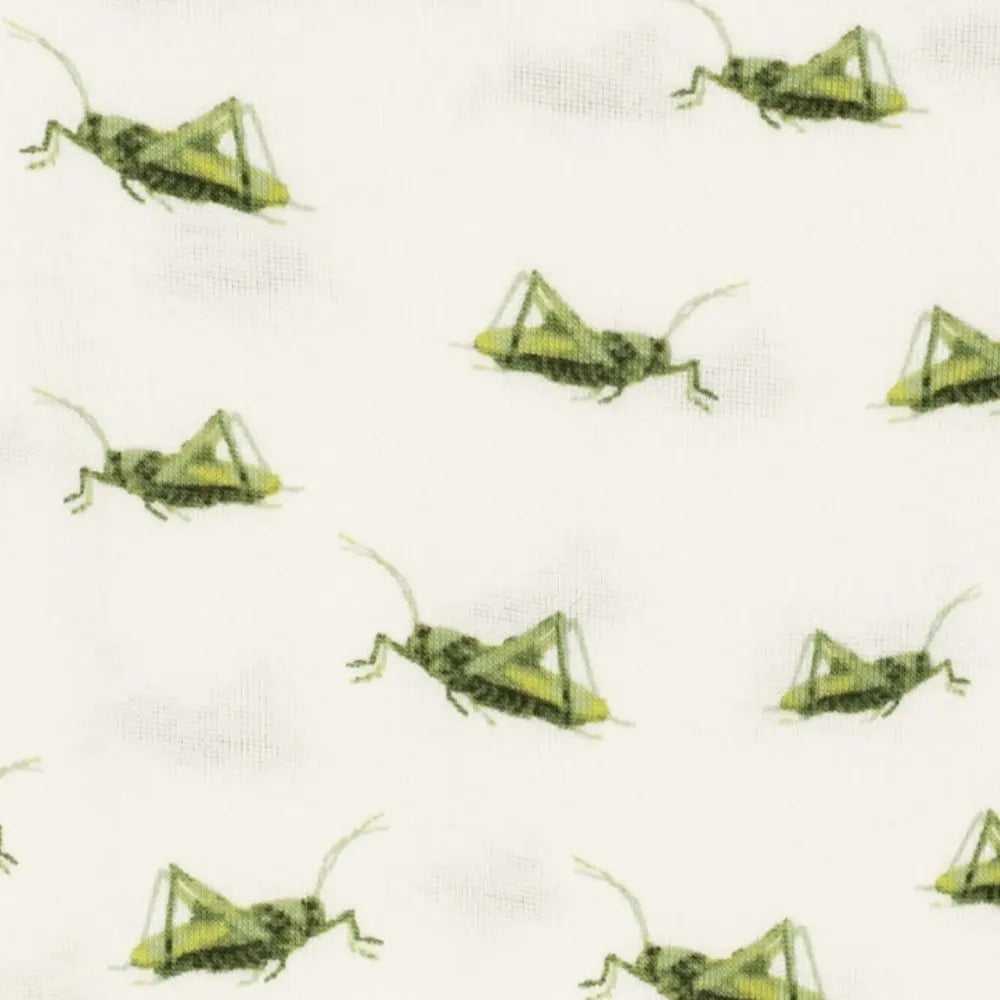 MB Zipper Footed Romper - Grasshopper