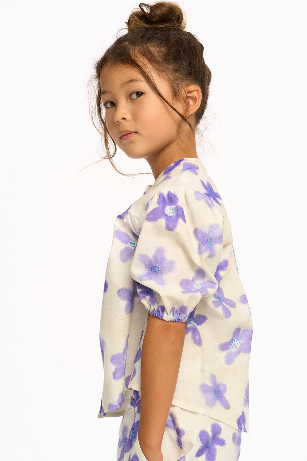 Lavender 3/4 Sleeve Girls Top