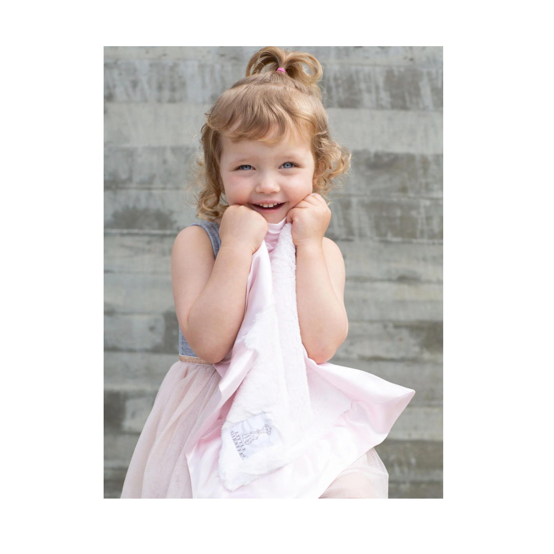 Little Giraffe Luxe Blanky - Pink