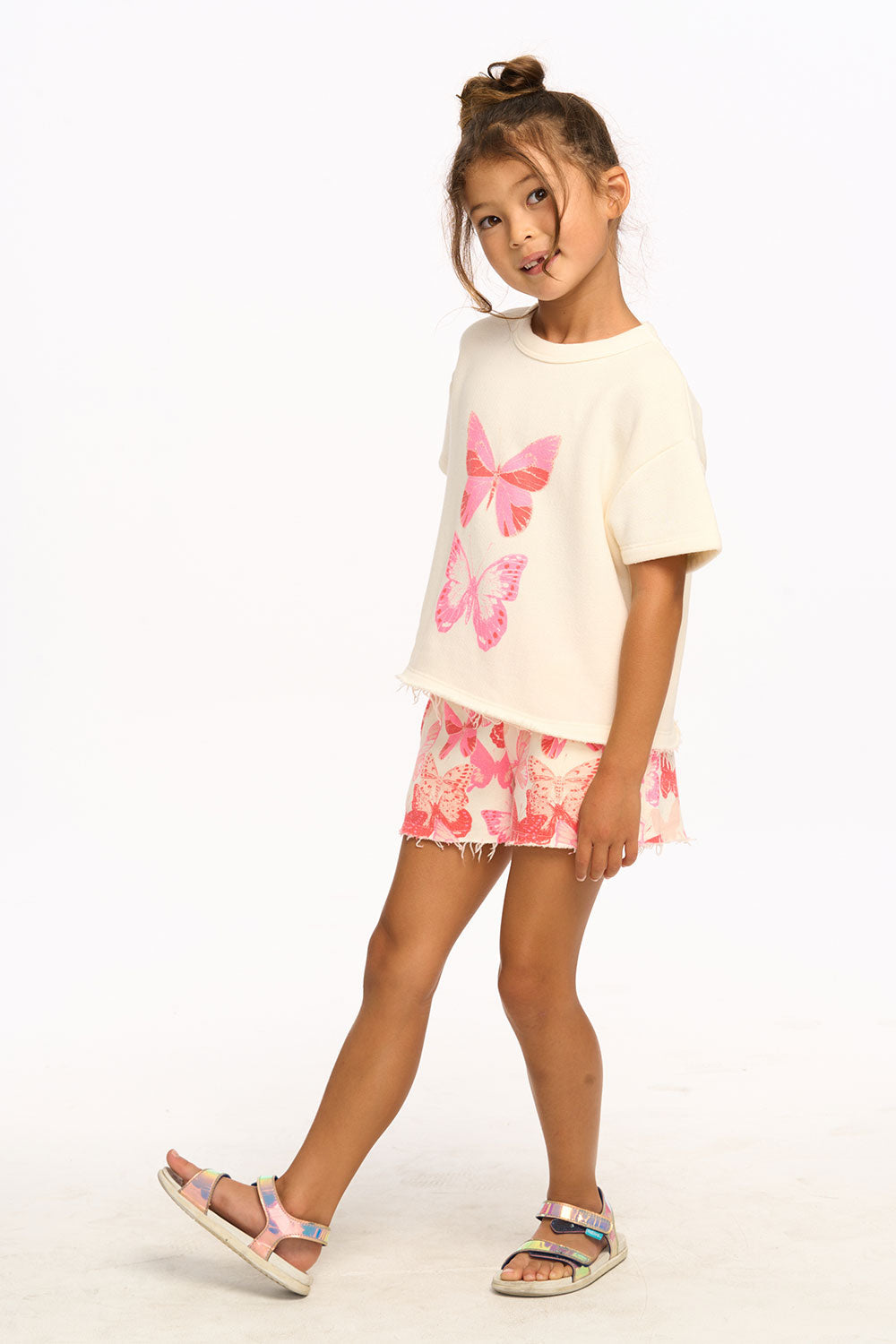 Butterfly Terry Toddler Pullover
