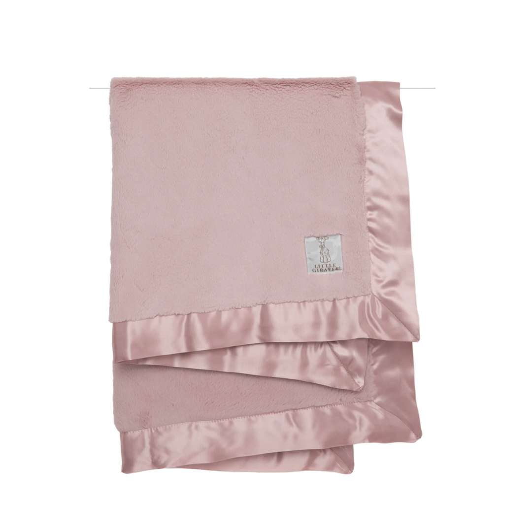 Little Giraffe Luxe Blanket - Dusty Pink