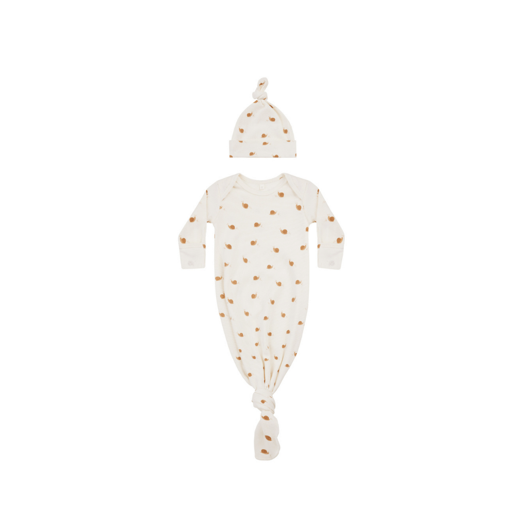 Knotted Gown/Hat - Snails – Jellybeans