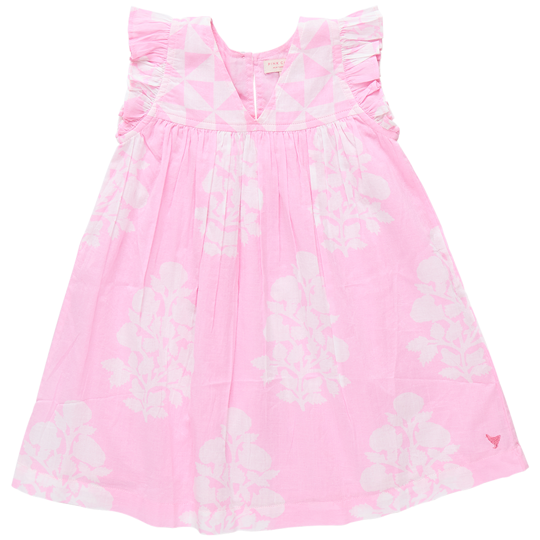 Courtney Dress - Pink Bouquet Floral