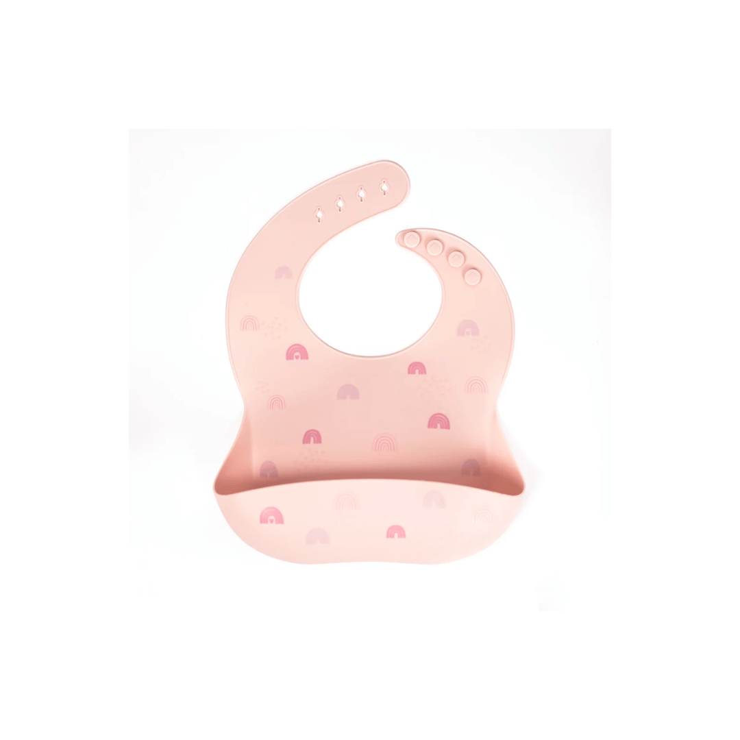Silicone Bib - Blush Rainbow