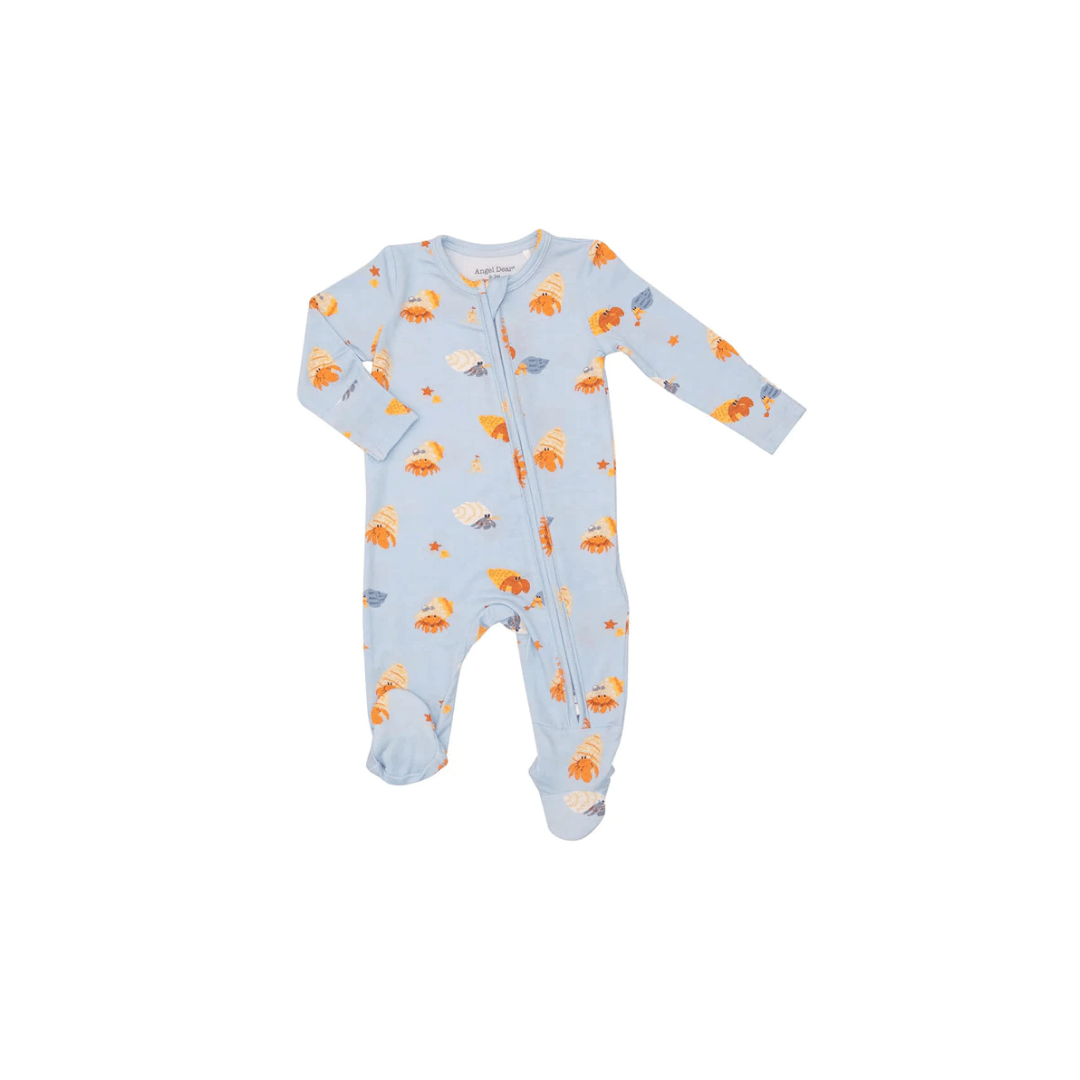 AD Zipper Footie - Hermit Crabs