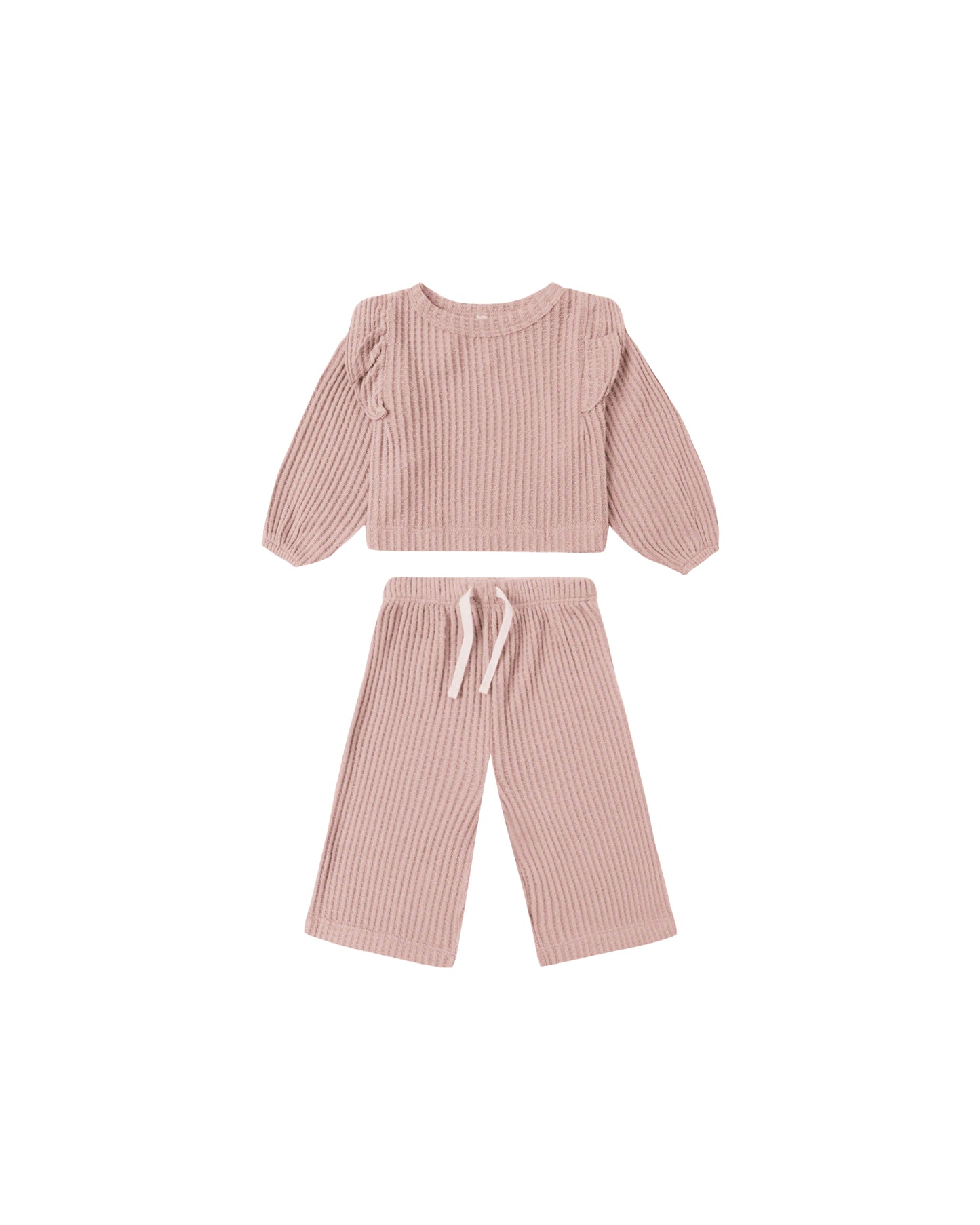 QM Ruffle Cozy Set- Rose