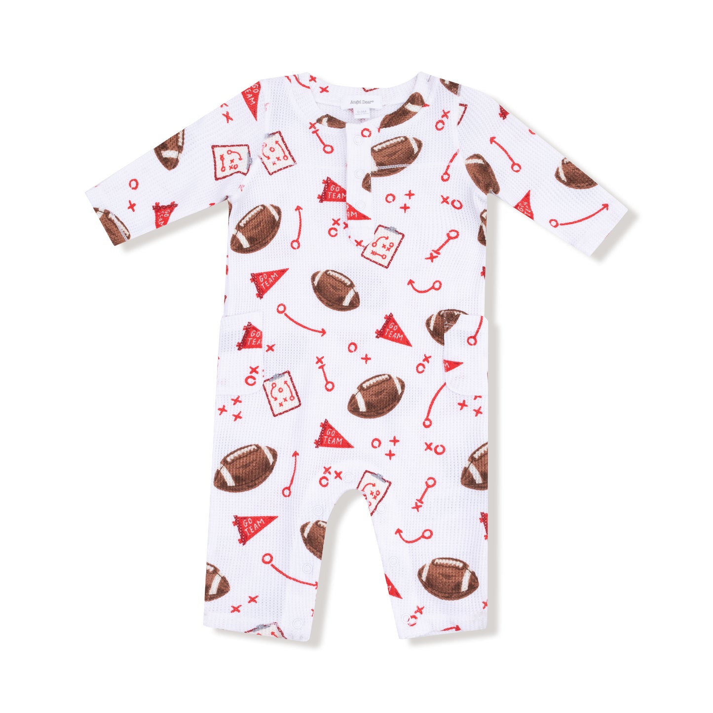 Uni Romper - Red Touchdown Time