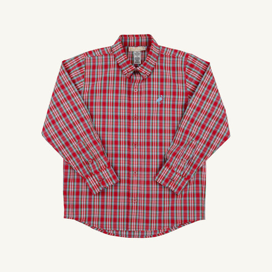 Deans List Dress Shirt- Woodspoint Plaid