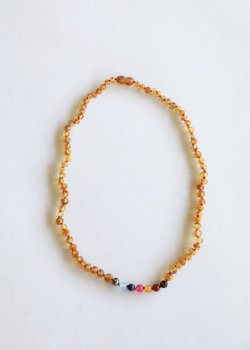 Raw Honey Amber + Vintage Necklace