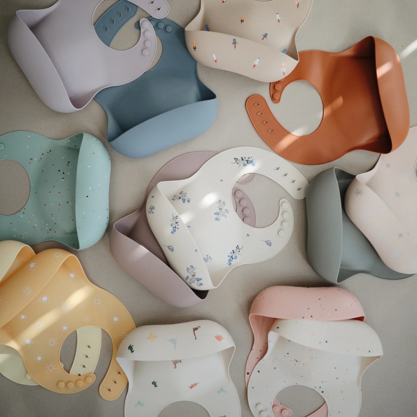 Mushie Silicone Bibs