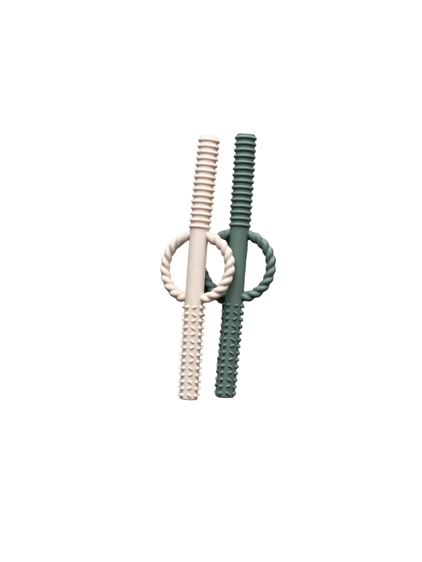 Teething Tube Teether Set - Dragonfly & White Sand
