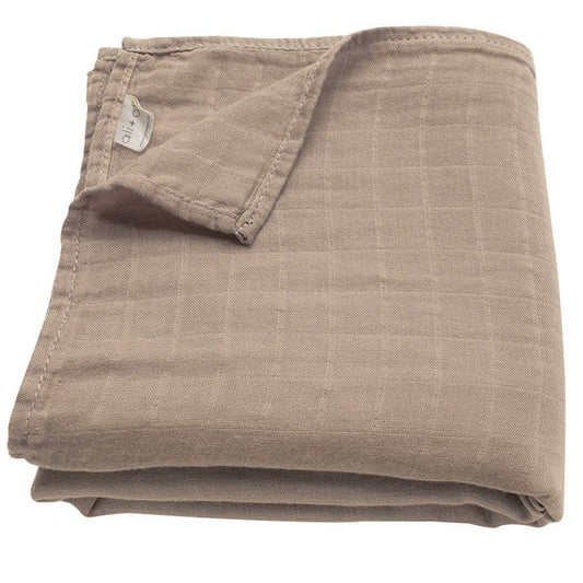 Muslin Swaddle Blanket- Taupe