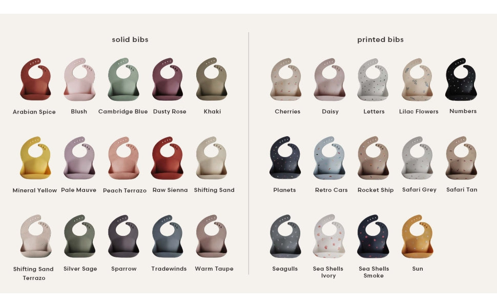 Mushie Silicone Bibs