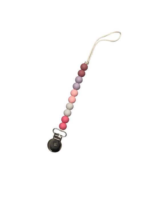 Molly Petite Pacifier/Toy Clip: Baby Pink