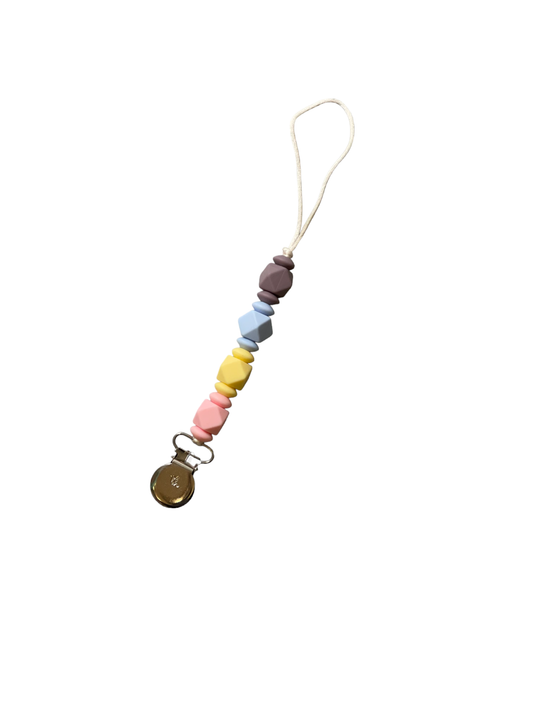 Pacifier / Toy Clip - Jewel - Petite- Baby's Breath