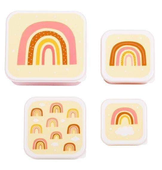 Lunch & snack box set: Rainbows