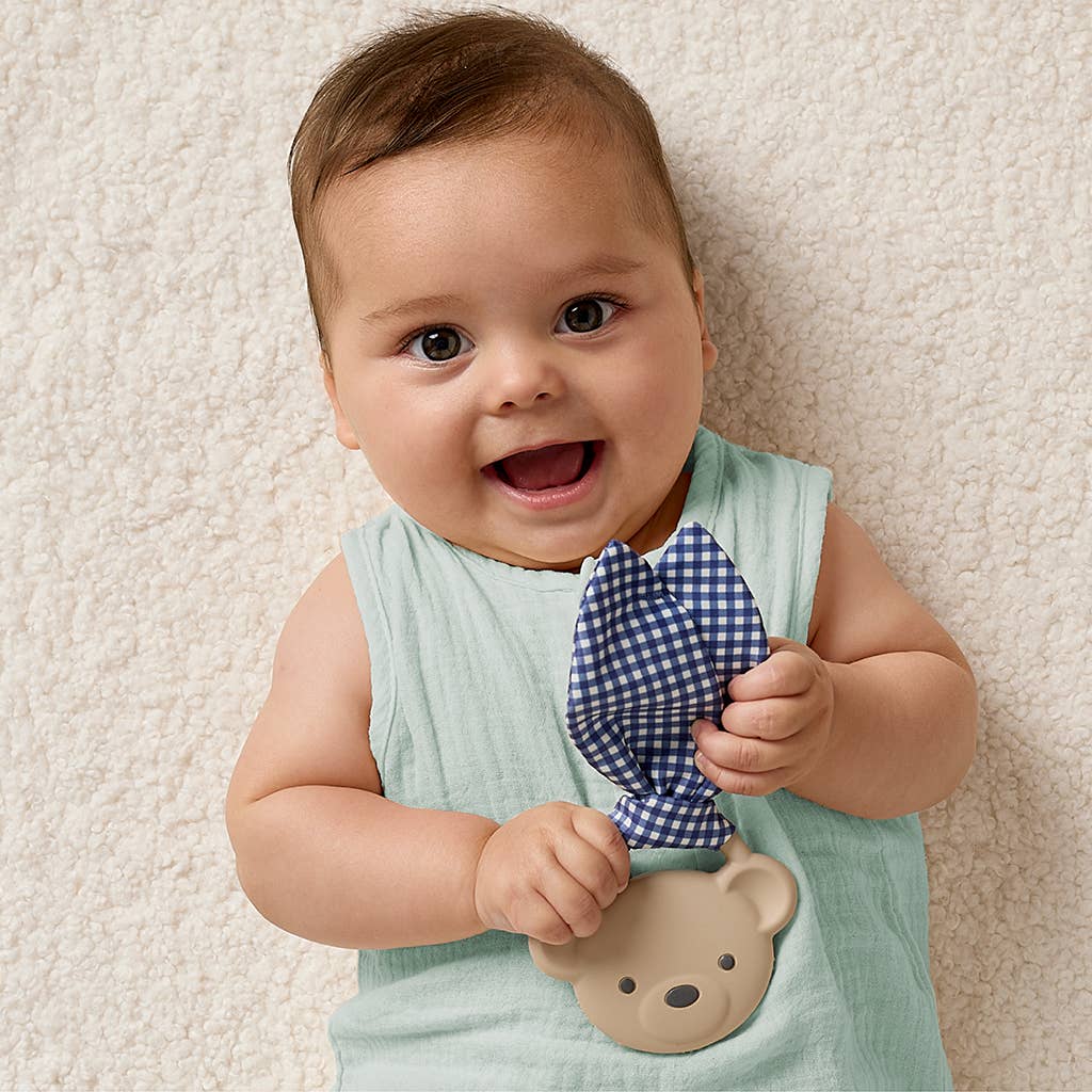 Crinkle Crew- Taupe Bear