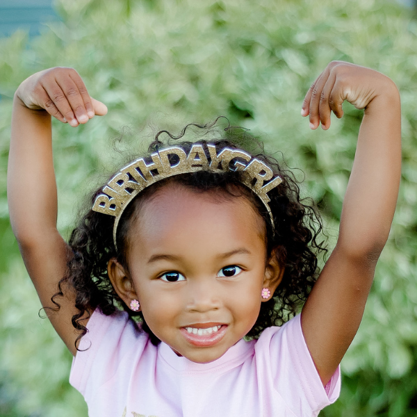 Birthday Headband - Gold