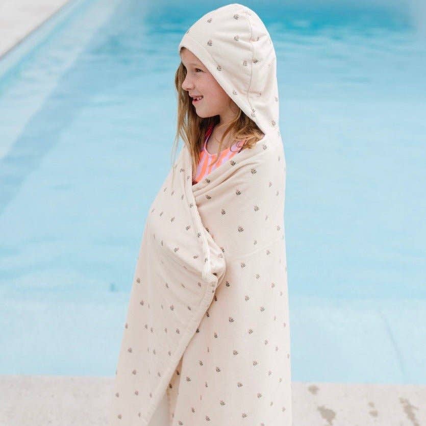 Infant Hooded Towel - Feather