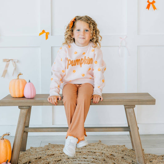 Pumpkin Stitch Patch Sweatshirt