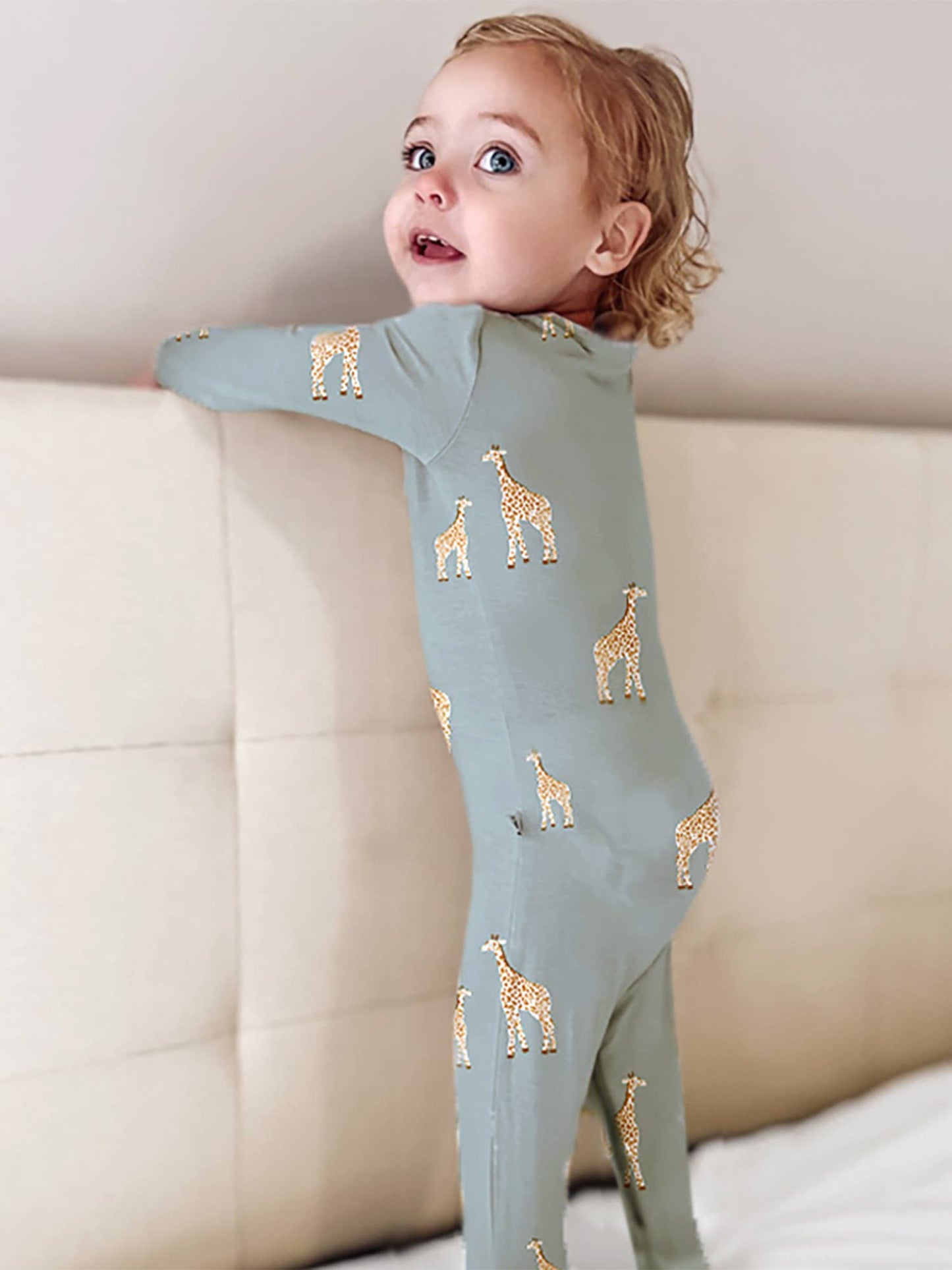 CONVERTIBLE PJ- Giraffe Moss