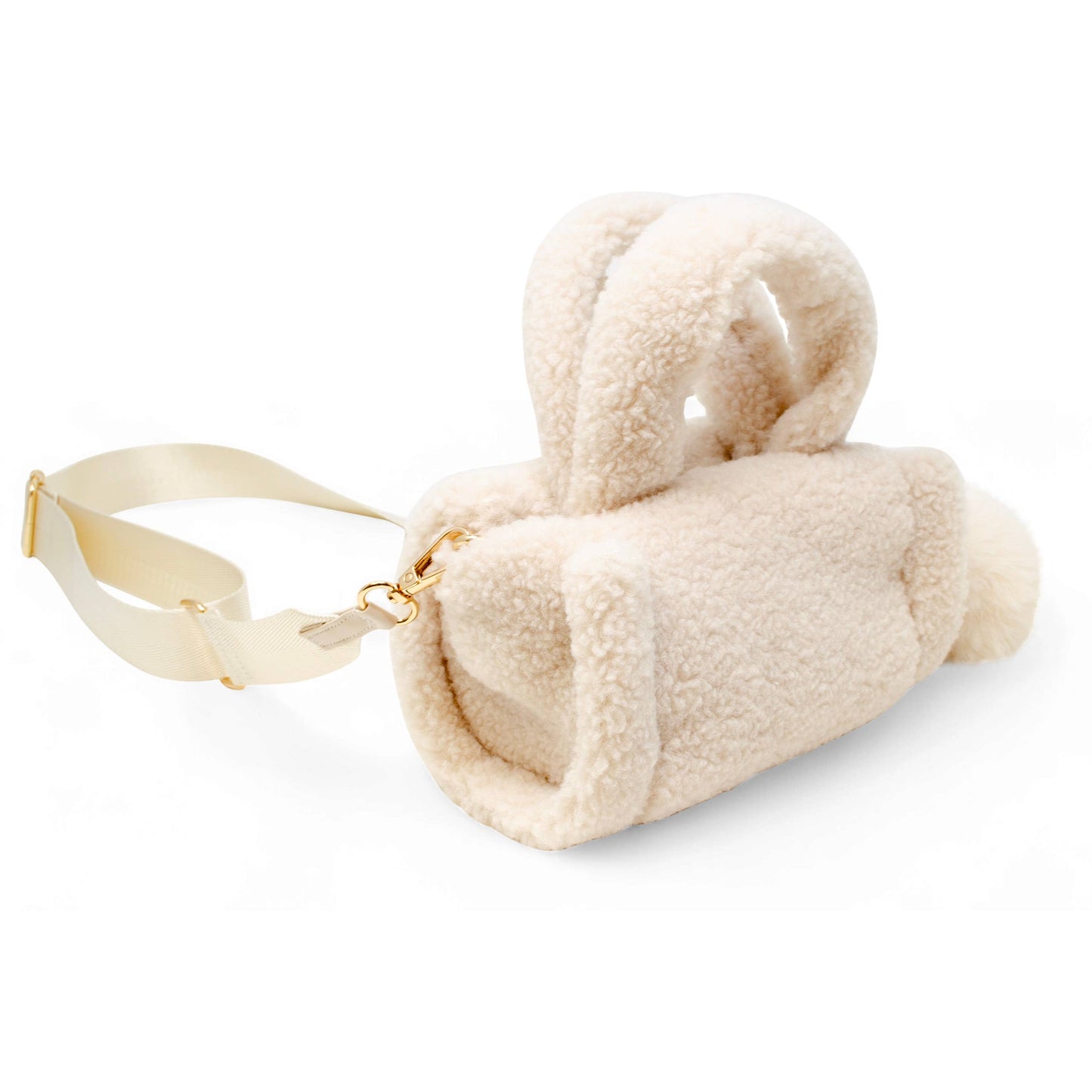 Cozy Cloud Mini Duffle Bag- Beige
