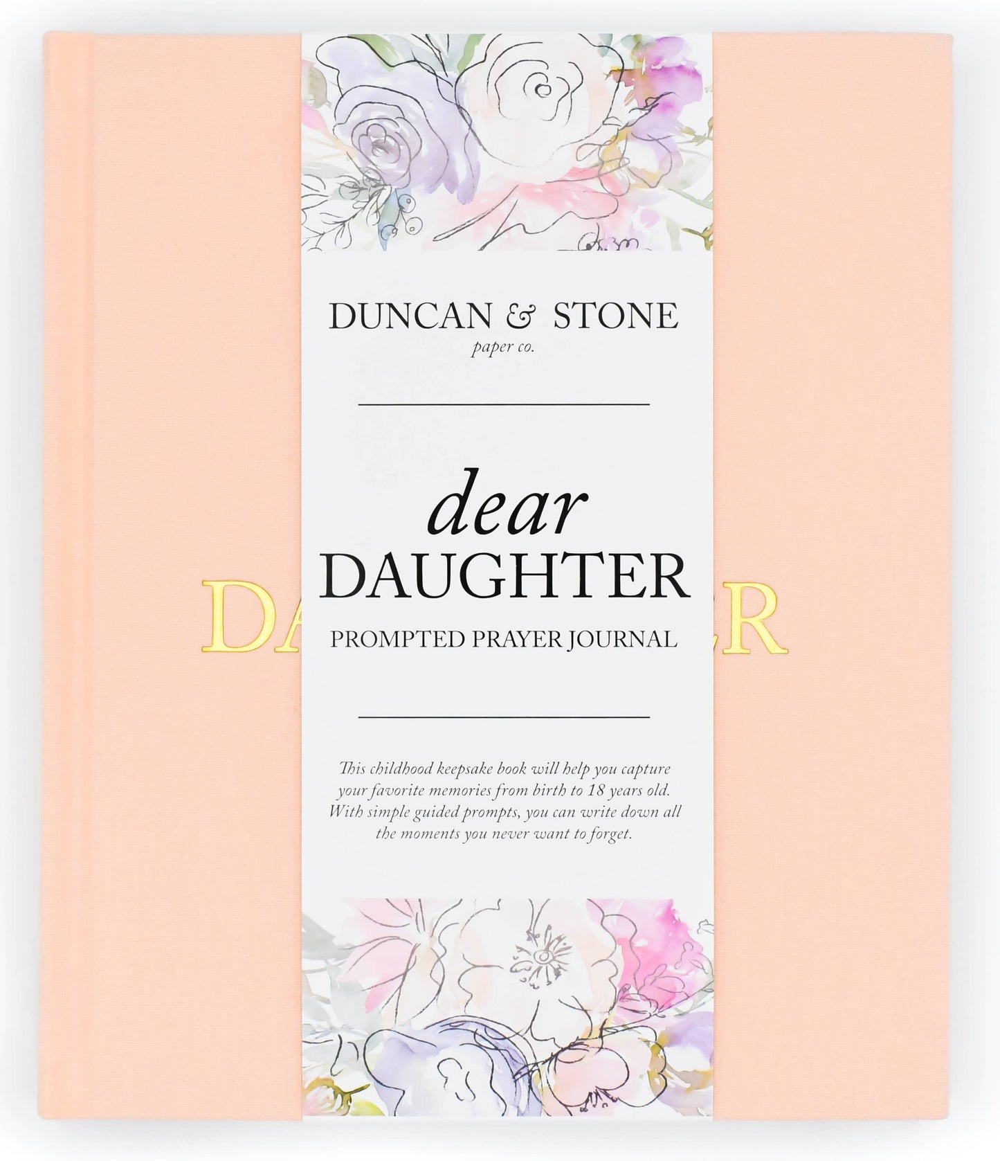 Dear Daughter Childhood Keepsake Book- Cream