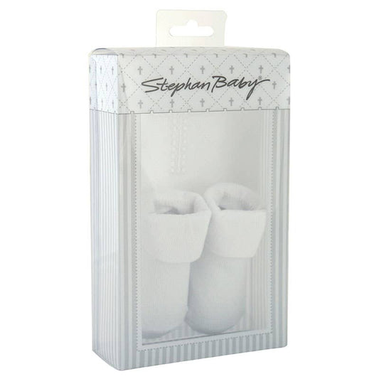 Embroidered Cross Bib & Sock Set