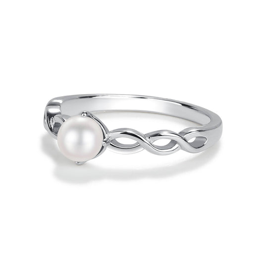 Sterling Silver Freshwater Pearl Baby Ring