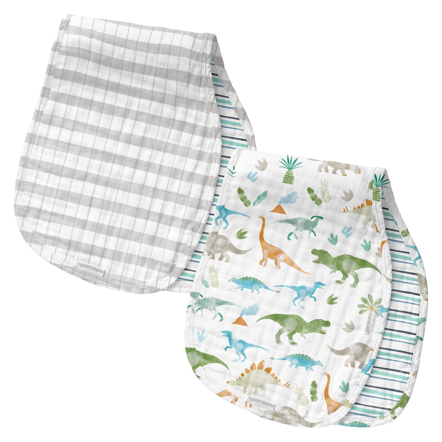 Muslin Burp Cloth Set: Dino