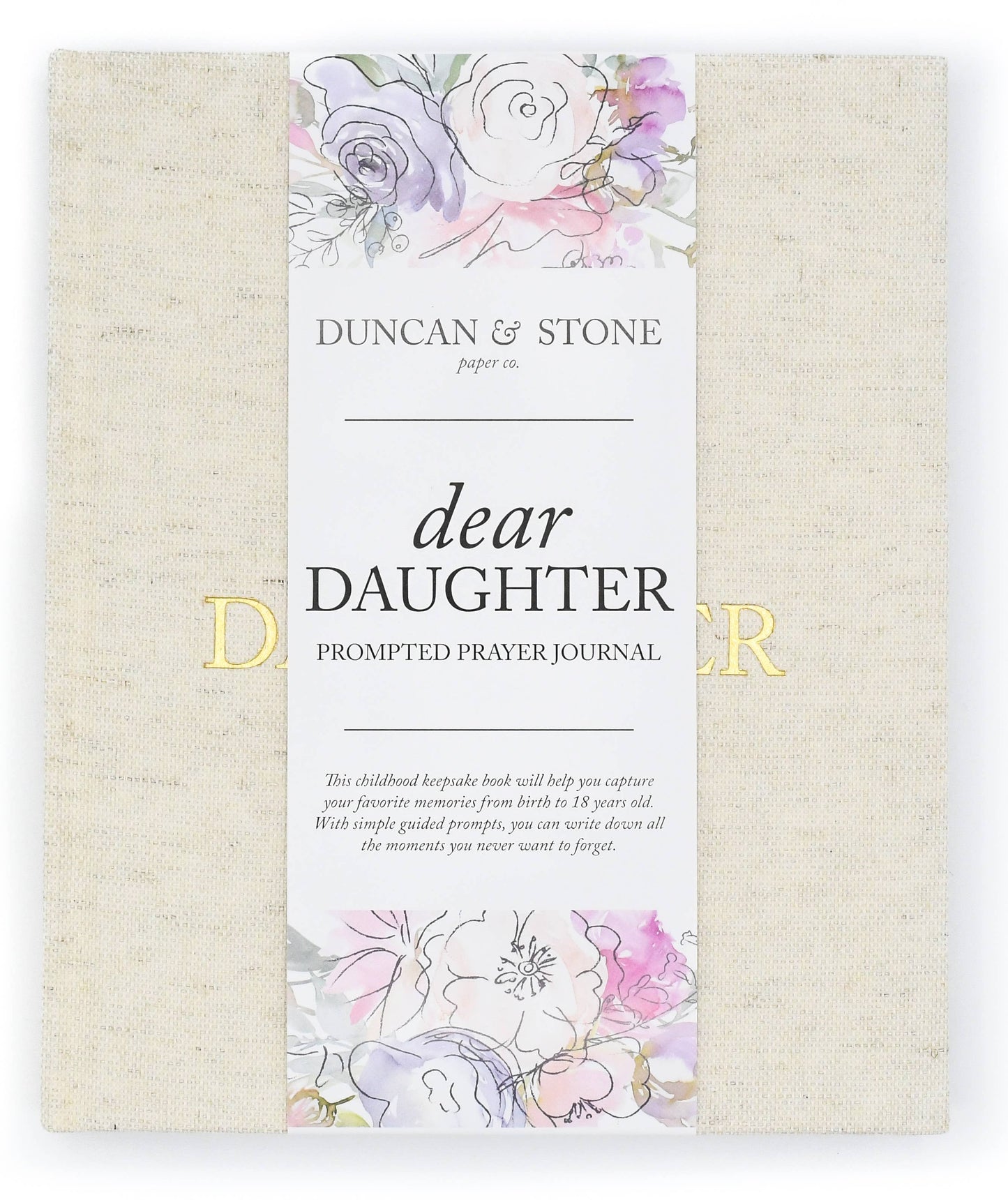 Dear Daughter Childhood Keepsake Book- Cream