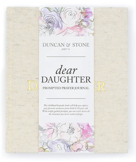 Dear Daughter Childhood Keepsake Book- Cream
