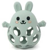 Silicone 3D Funny Bunny Teether- Sage