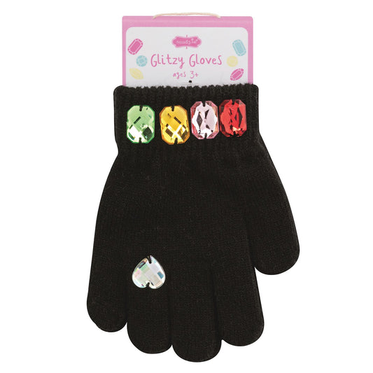 Glitzy Gloves- Black